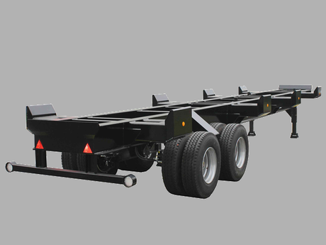 Cornerless chassis 45' 65 tons dual axle