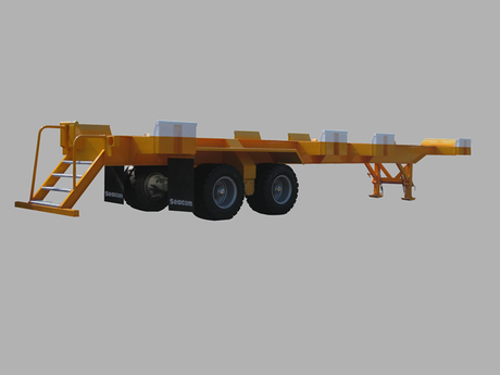 Cornerless chassis 45' 65 tons with access ladder